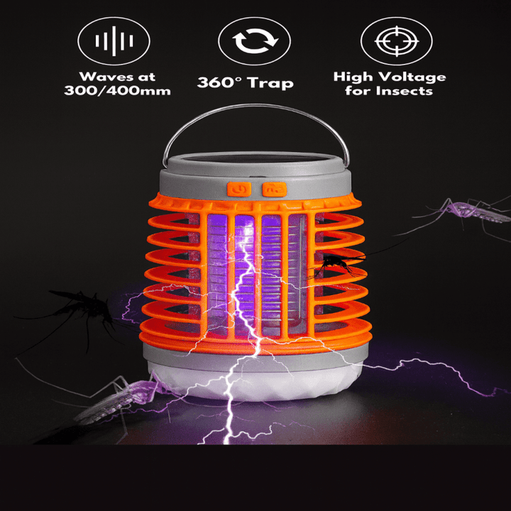 Lisslune | ZAPPERLANTERN – 2-in-1 Solar Bug Zapper and Camping Lantern