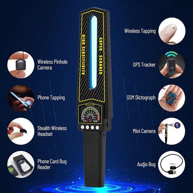 Lisslune | GPS Tracker Detector #2025 – Advanced Bug Sweeper for Hidden Cameras & Trackers