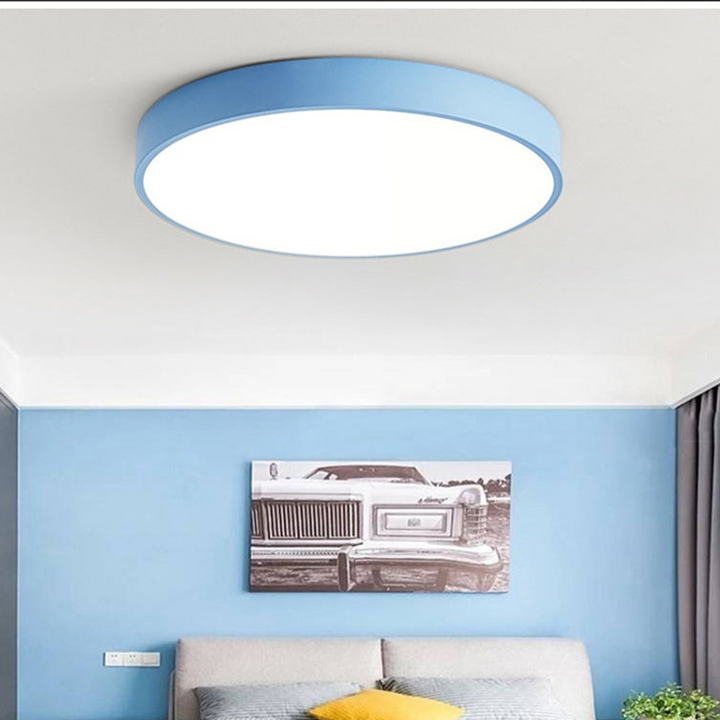 Lisslune | Wood Macaroon Circular Ceiling Light